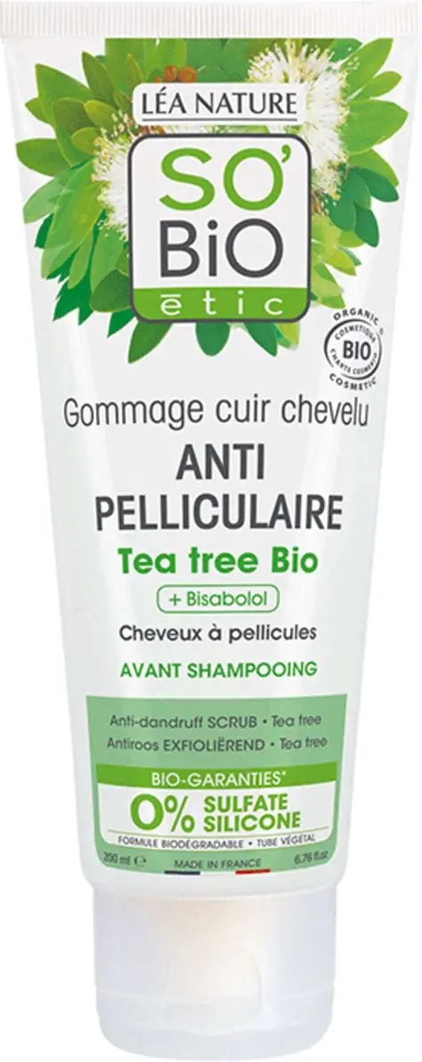 So’Bio Étic Gommage Cuir Chevelu Anti-Pelliculaire Tea Tree BIO – 200 ml