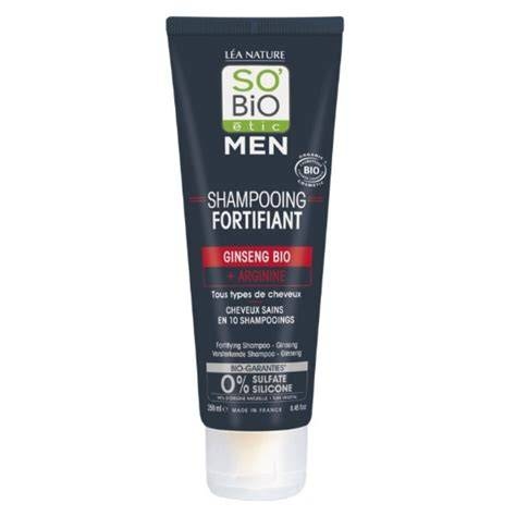 So’Bio Étic Men Shampooing Fortifiant Ginseng BIO & Arginine – 250 ml