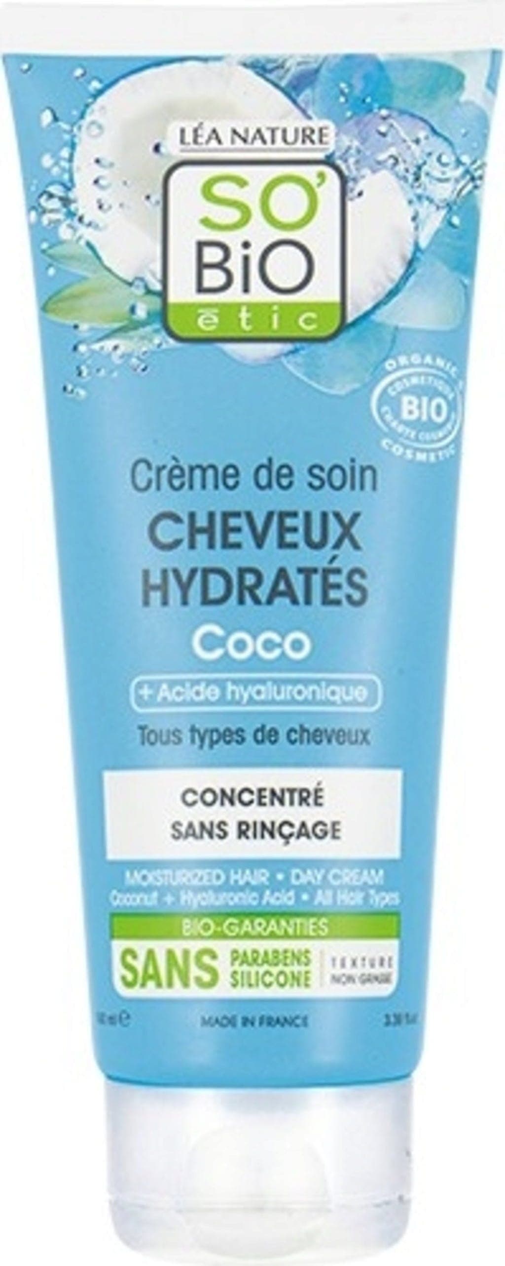 So’Bio Étic Crème de Soin Cheveux Hydratés Coco BIO – 100 ml