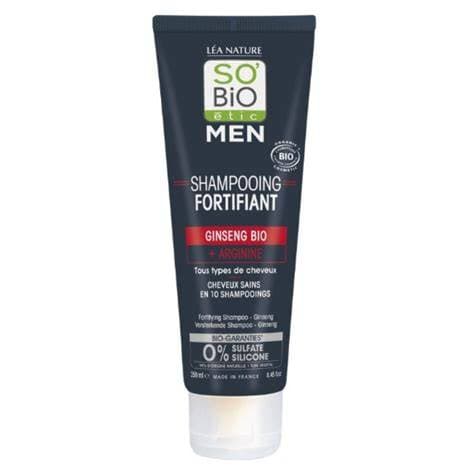 So’Bio Étic Men Shampooing Fortifiant Ginseng BIO & Arginine – 250 ml