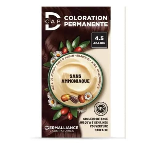 D-Cap Coloration Permanente 4.5 Acajou Sans Ammoniaque