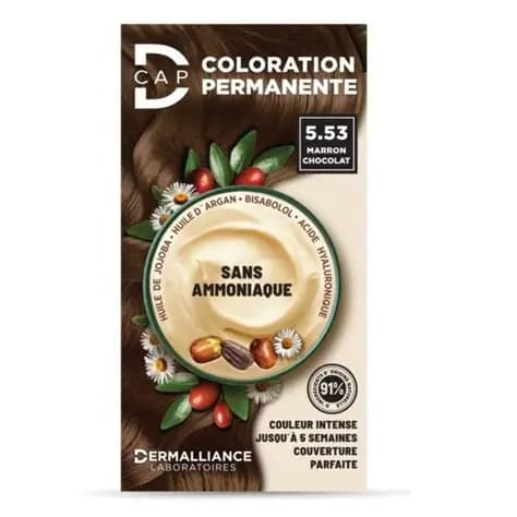 D-Cap Coloration Permanente 5.53 Marron Chocolat Sans Ammoniaque