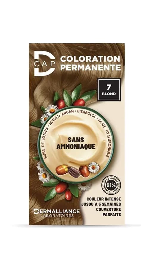 D-Cap Coloration Permanente 7 Blond Sans Ammoniaque