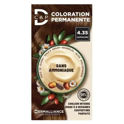 D-Cap Coloration Permanente 4.35 Cappuccino Sans Ammoniaque