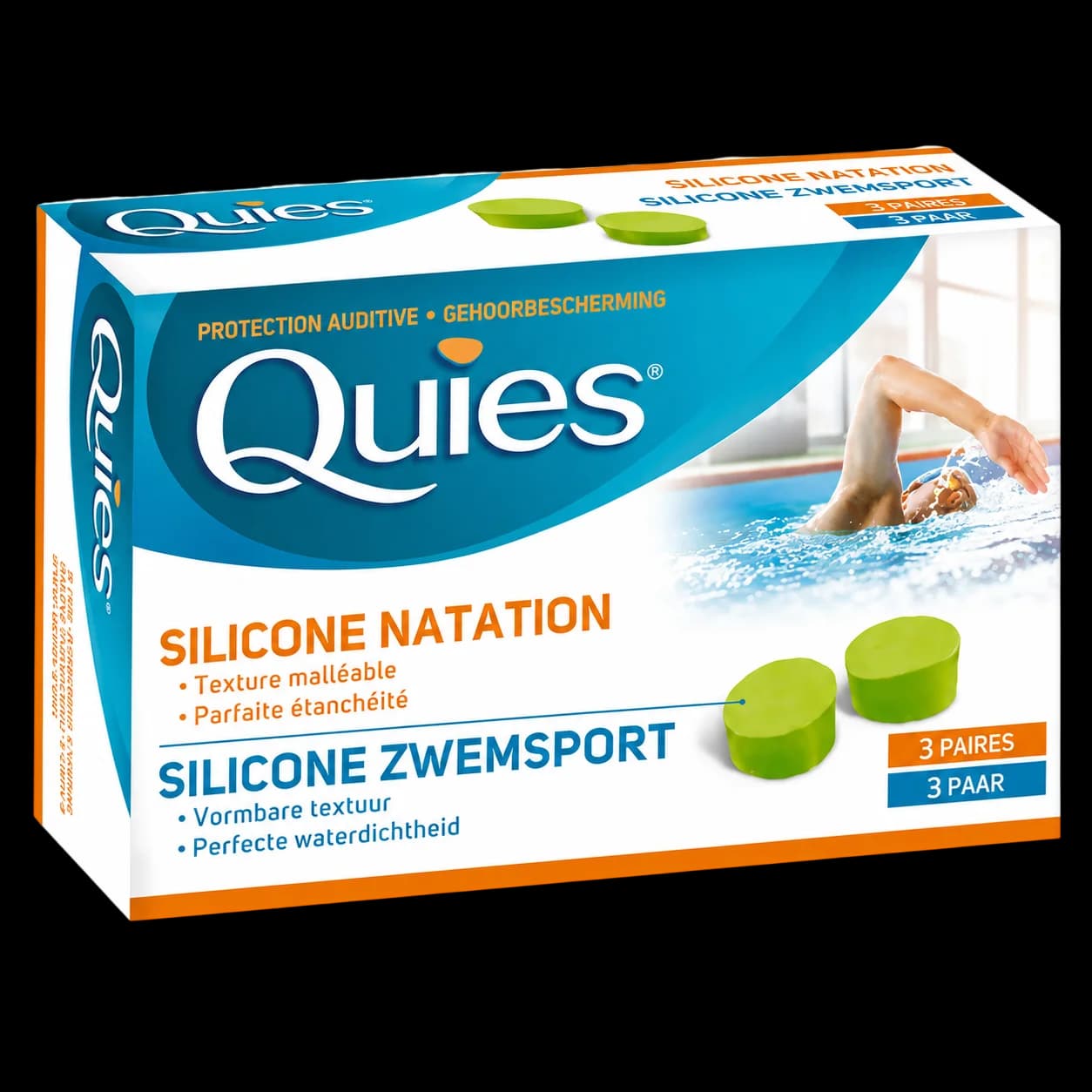 Quies Silicone Natation 3 Paires