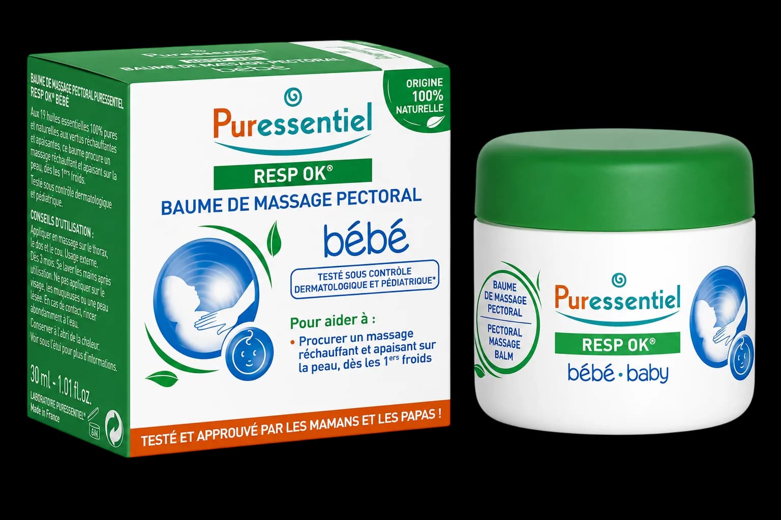 Puressentiel Resp OK Baume de Massage Pectoral Bébé