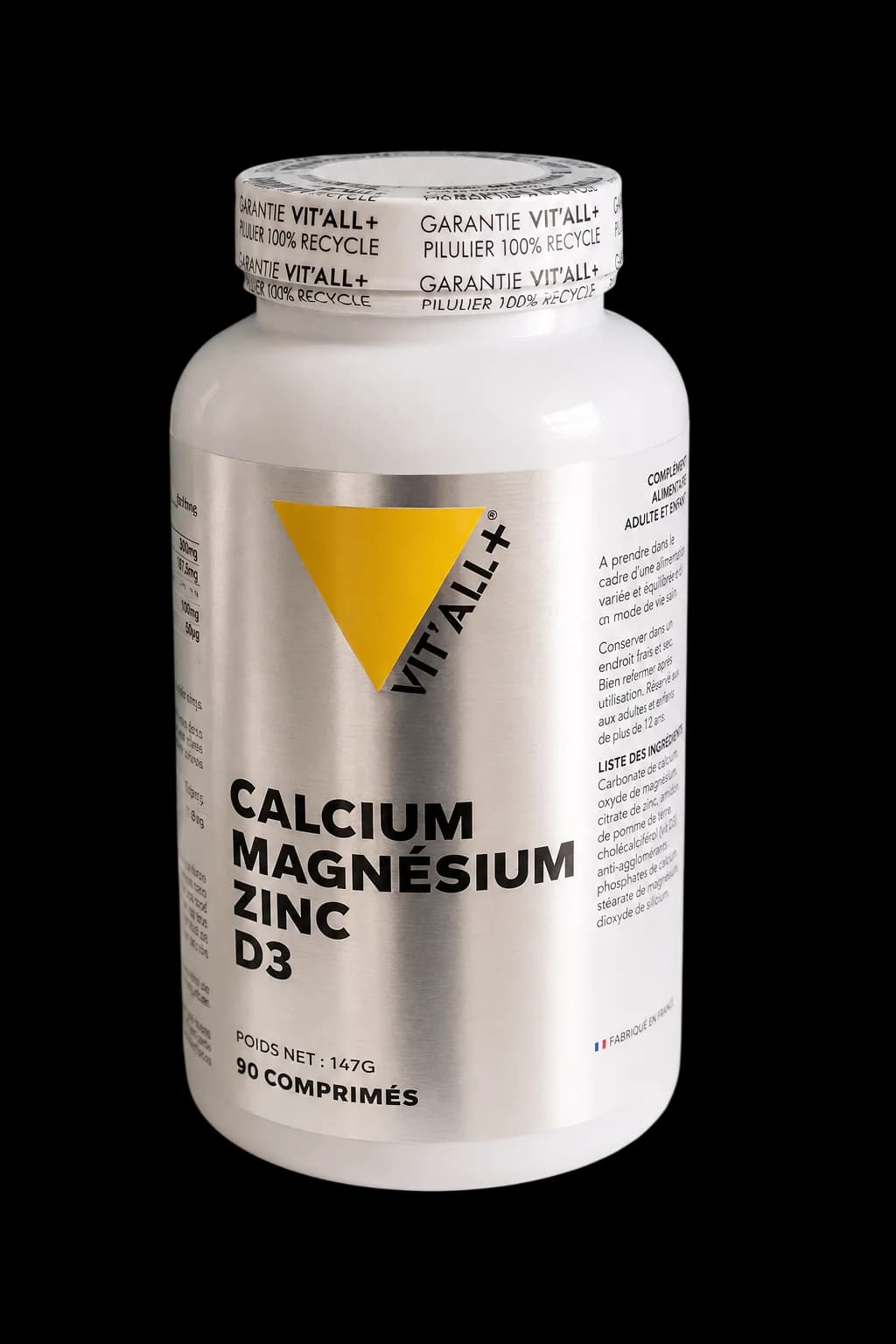 Vitall+ Calcium Magnésium Zinc D3