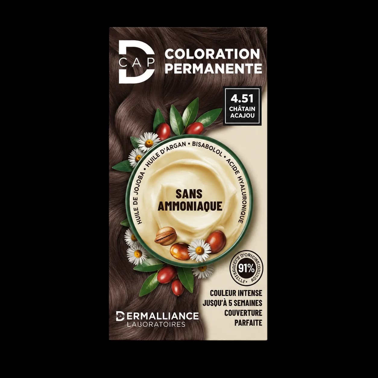 D-CAP Coloration Permanente 4.51 Châtain Cendré Acajou