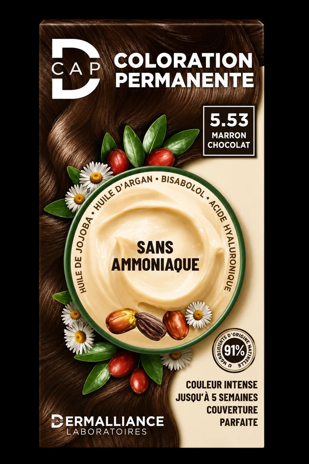 D-CAP Coloration Permanente 5.53 Marron Chocolat