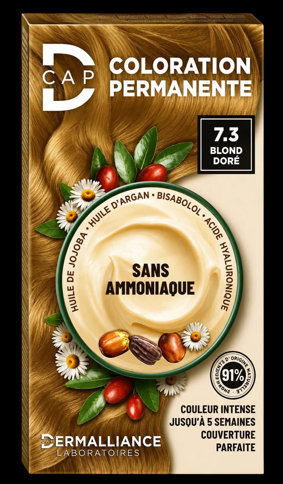 D-CAP Coloration Permanente 7.3 Blond Doré