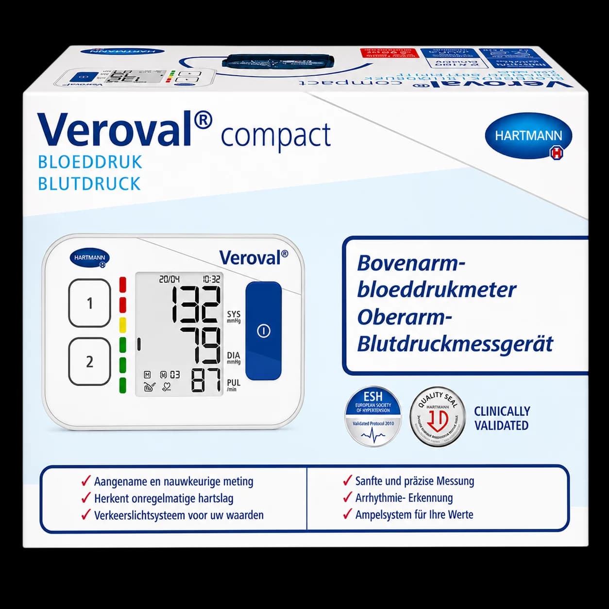 Hartmann Veroval Compact Tensiomètre de Bras BPU 22