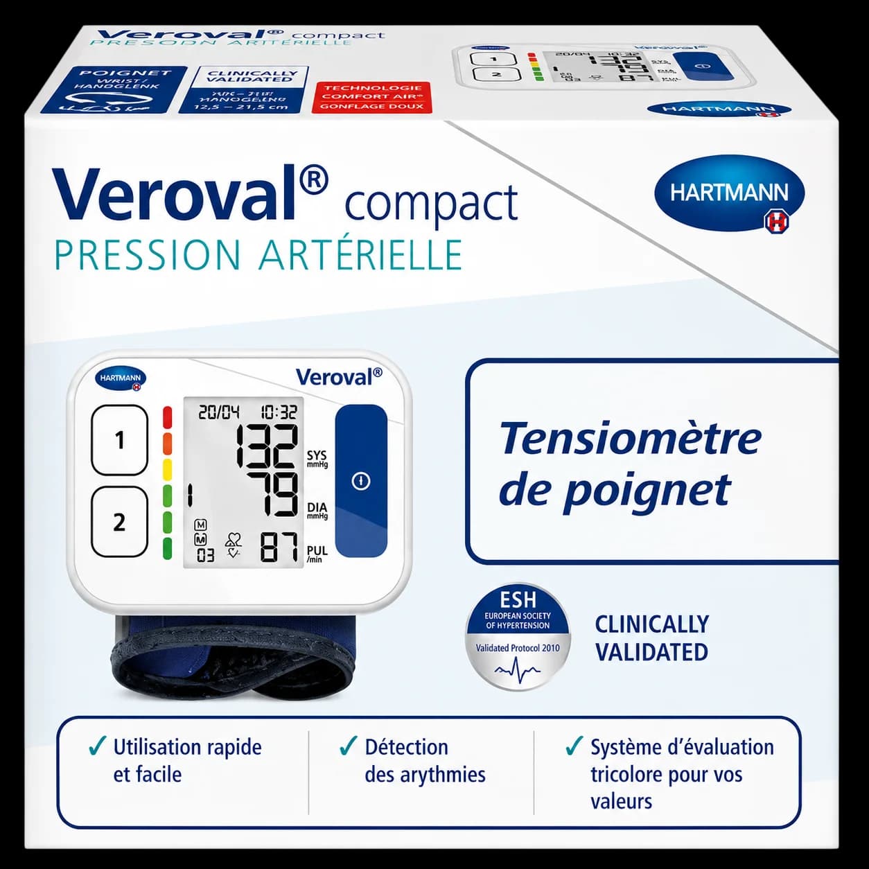 Hartmann Veroval Compact Tensiomètre de Poignet