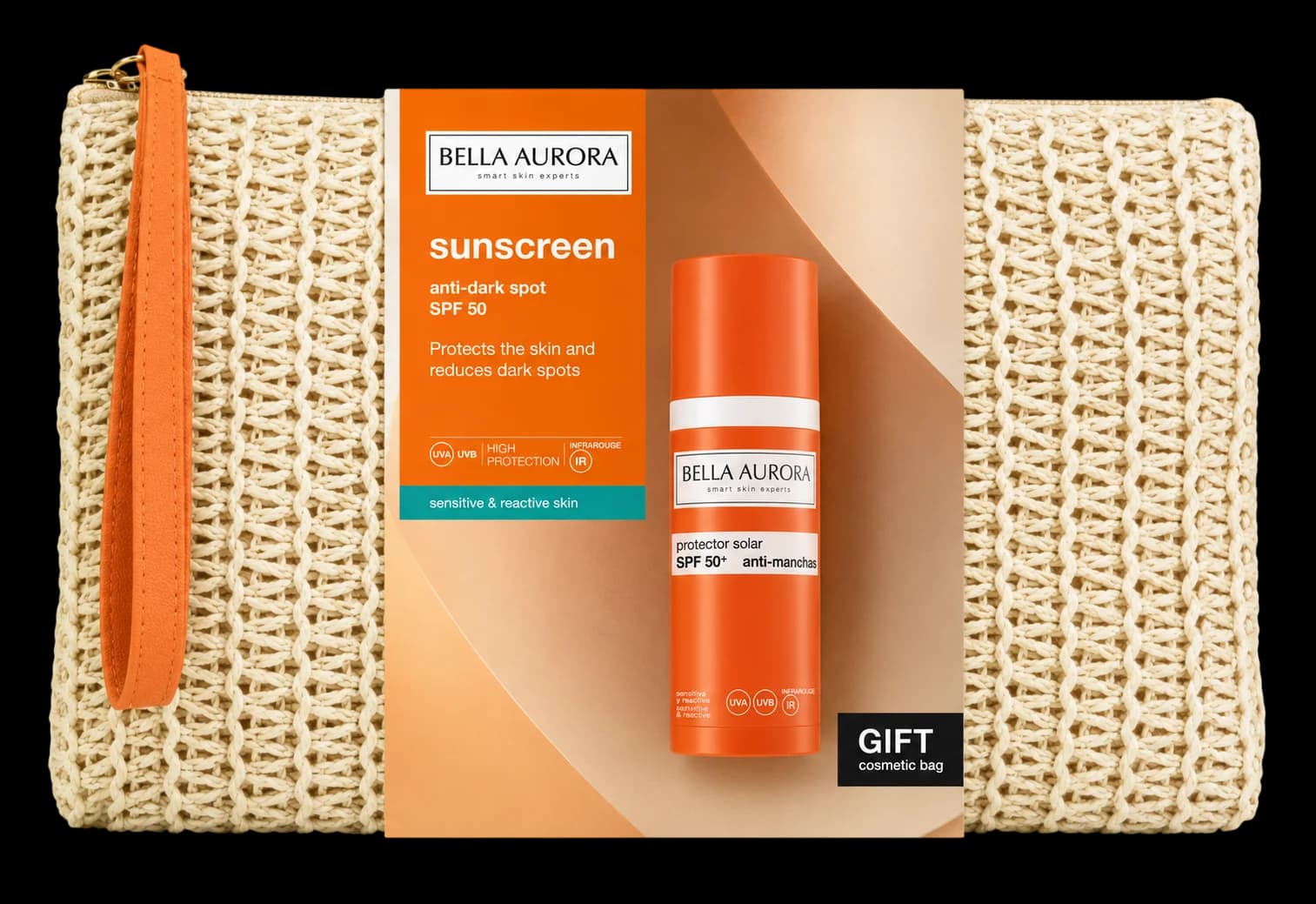 Offre Bella Aurora Protection Solaire Anti-Taches SPF 50+ Peaux Sensibles 50ml + Trousse Offerte