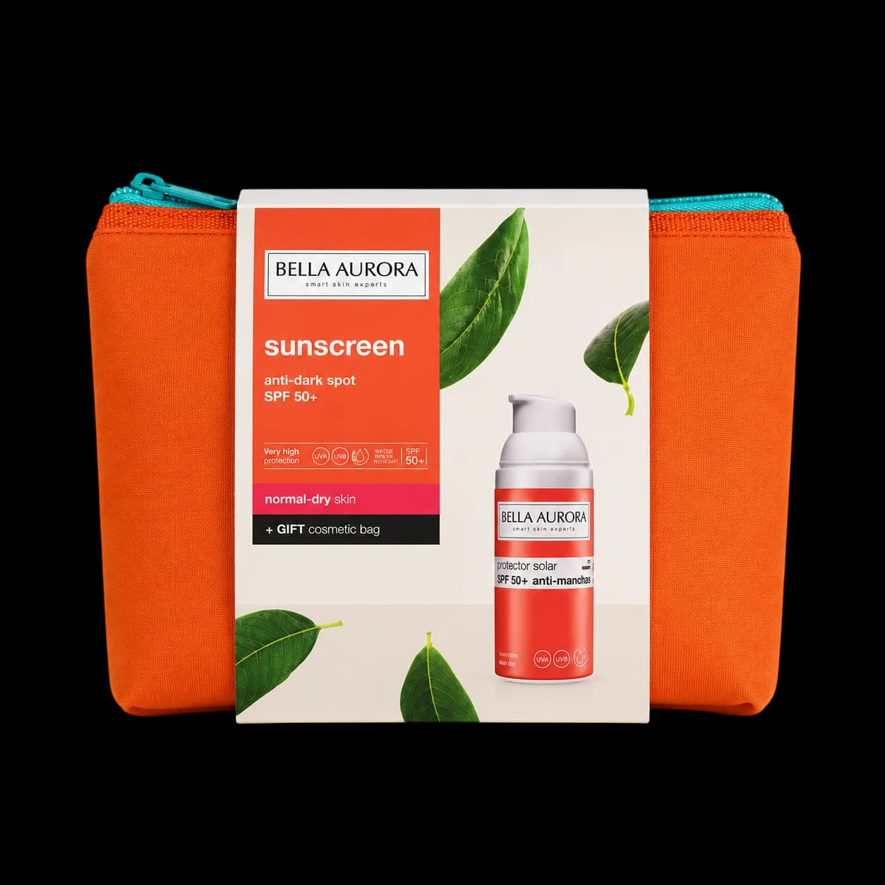 Offre Bella Aurora Protection Solaire Anti-Taches SPF 50+ Peaux Normales à Sèches 50ml + Trousse Offerte