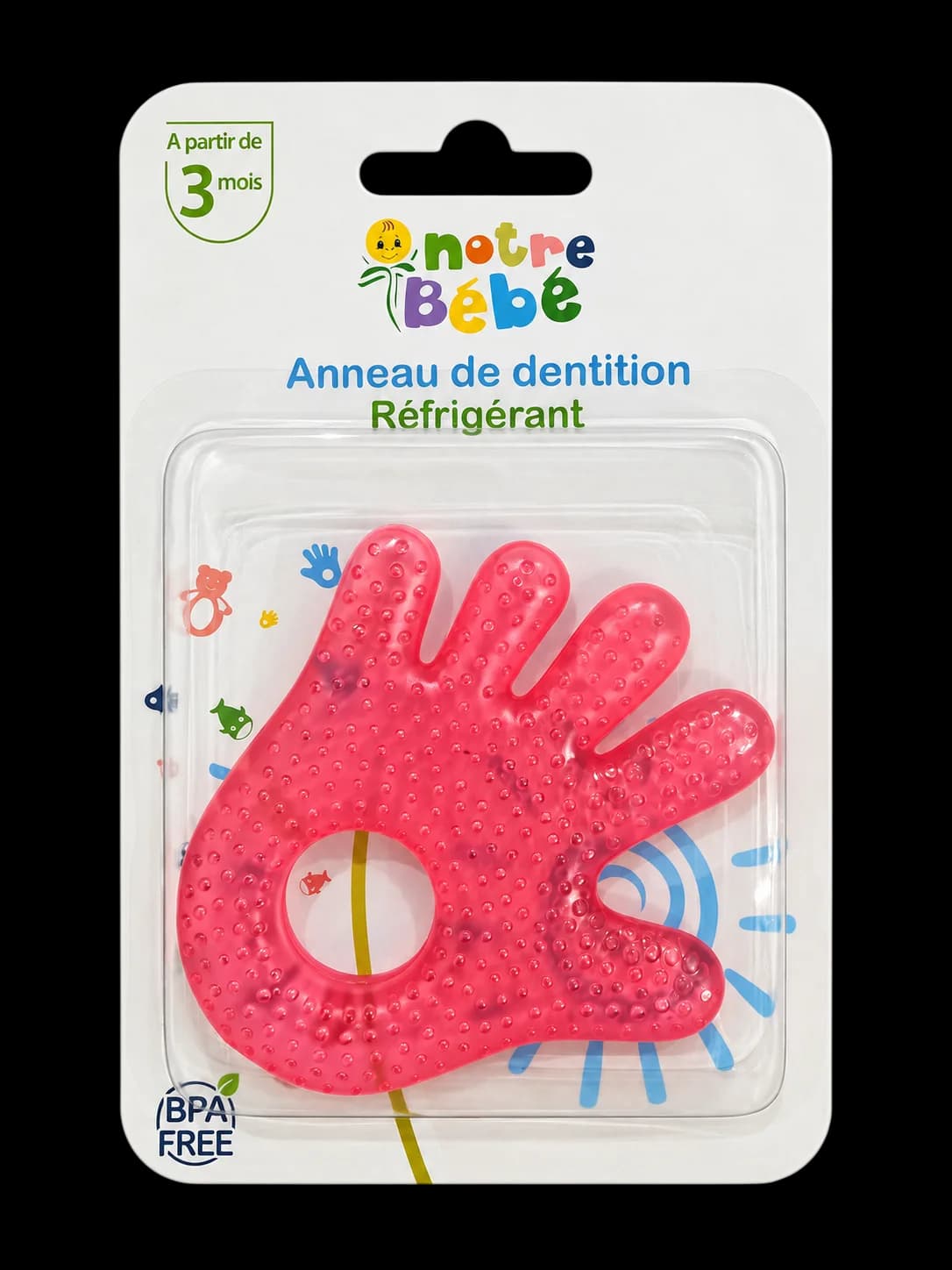 Notre Bébé Anneau de Dentition Réfrigérant Dès 3 Mois